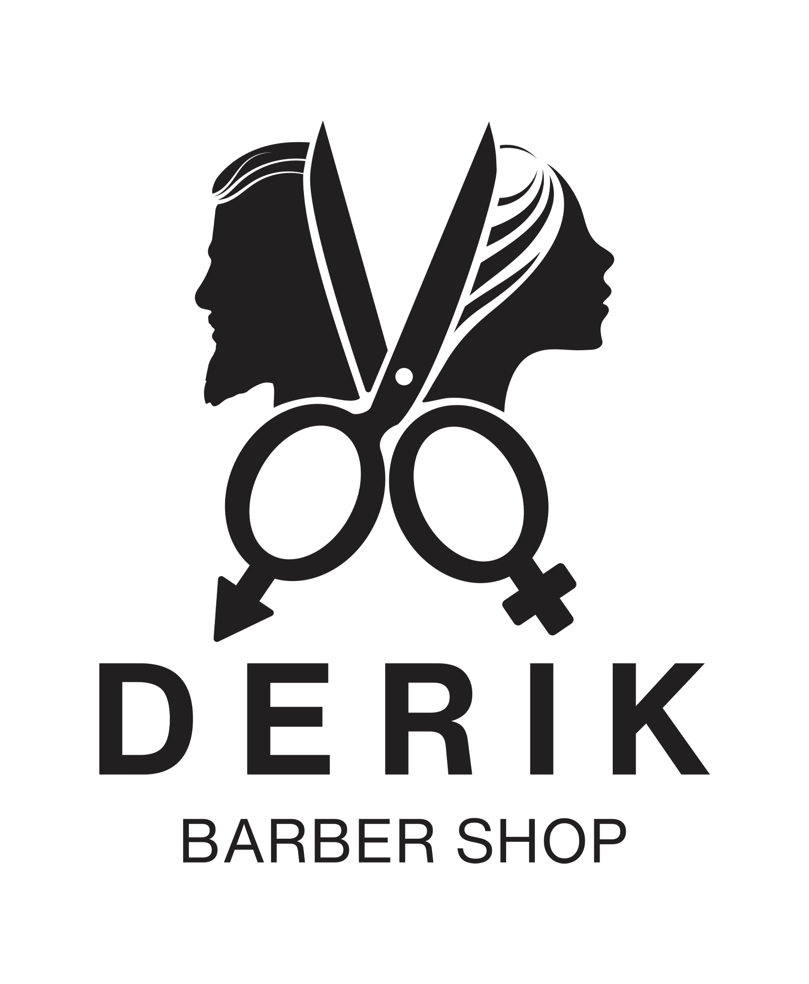 Derik Barbershop Logo